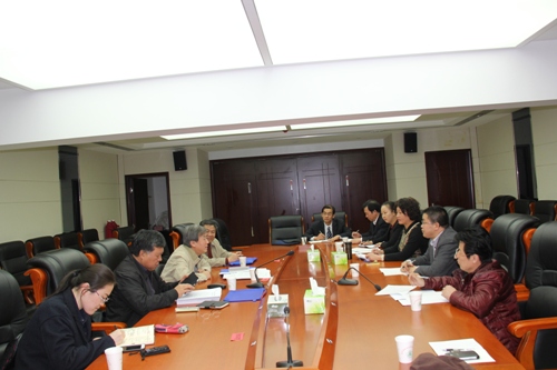 圖為工作組與全省殘疾人專項調查領導小組表關同志座談交流